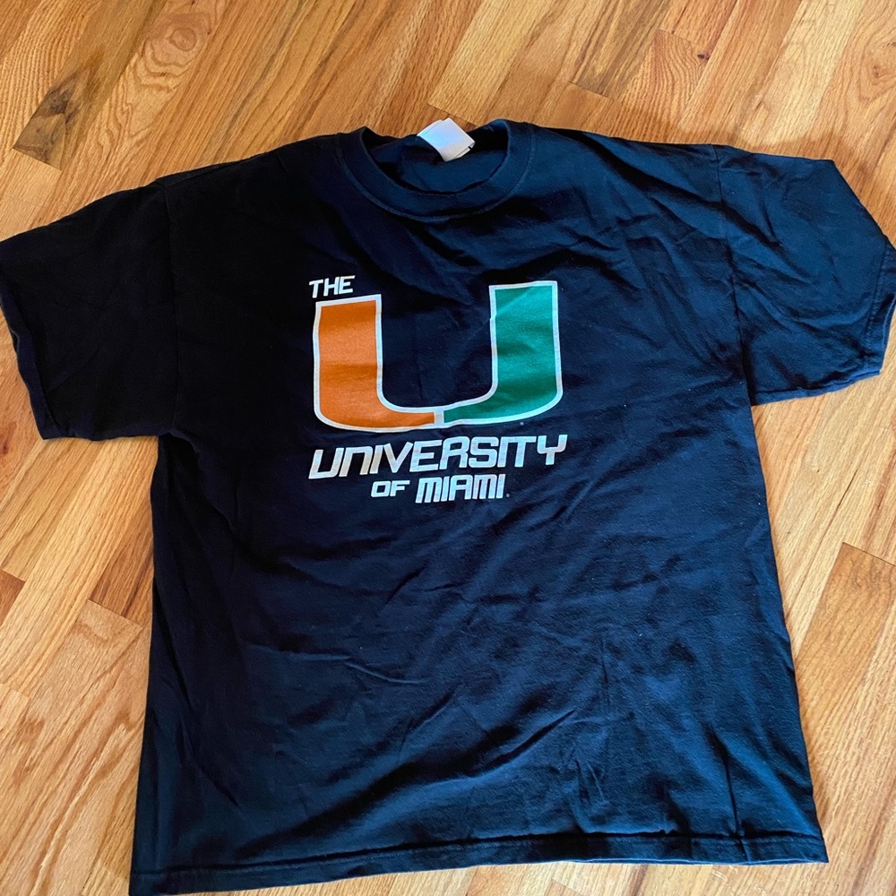 Men’s T-shirt, Sz: LARGE, University of Miami